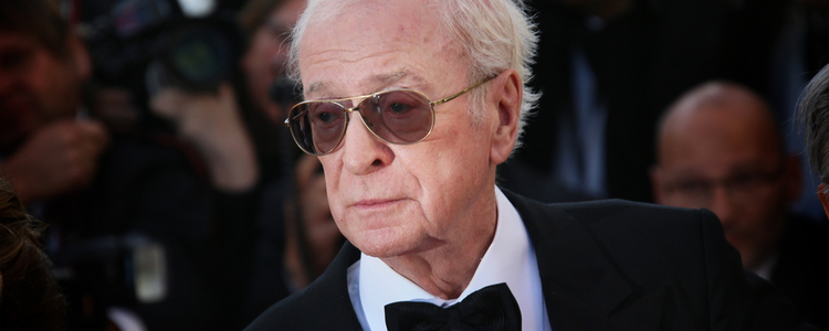 the actor, Michael Caine, in a tuxedo
